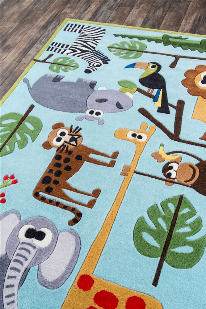 Contemporary LMOJULMJ19 Area Rug - Lil Mo Whimsy Collection 