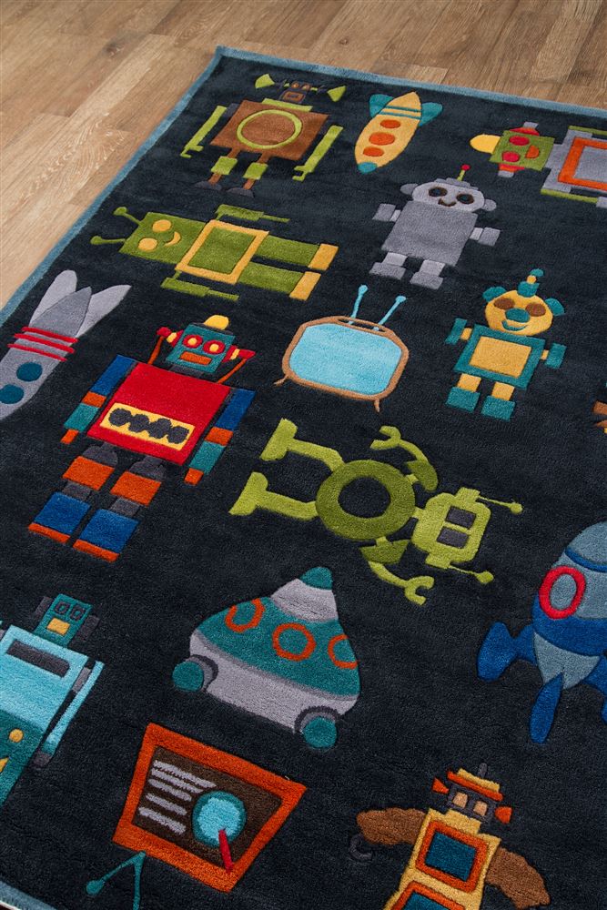 Contemporary LMOJULMJ-1 Area Rug - Lil Mo Whimsy Collection 