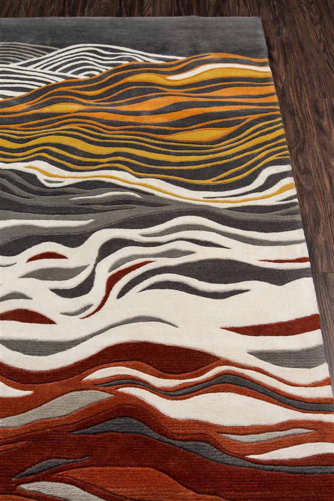 Contemporary NEWWANW144 Area Rug - New Wave Collection 